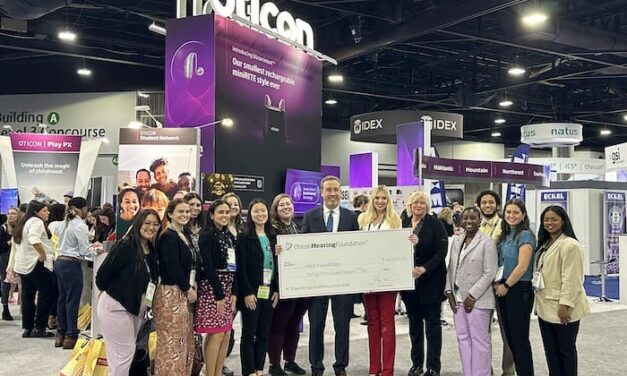 Oticon Makes $30,000 Donation to AAAF Scholarship Program